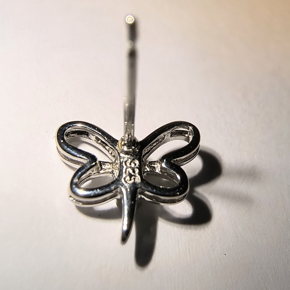 Peridot & Sterling Silver Dragonfly Earrings - Picture 7 of 7